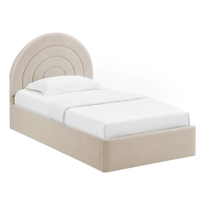 Solana Twin Platform Bed in Almond
