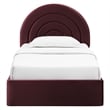 Solana Twin Platform Bed in Mulberry