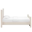 Modway Rael Performance Velvet Upholstered Twin Platform Bed in Alabaster