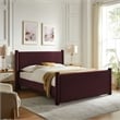 Rael Queen Platform Bed in Mulberry