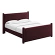 Rael Queen Platform Bed in Mulberry