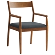 Solara Dining Armchairs Set of 2 in Walnut Black