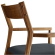 Solara Dining Armchairs Set of 2 in Walnut Black