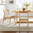 Solara Dining Side Chairs Set of 2 in Natural Heathered Weave Beige