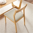 Solara Dining Side Chairs Set of 2 in Natural Heathered Weave Beige