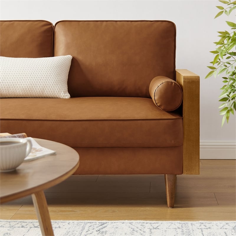 Kellan Loveseat in Walnut Tan
