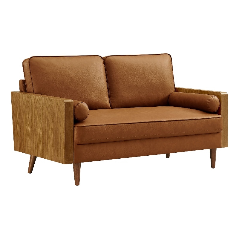 Kellan Loveseat in Walnut Tan