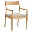 Solara Dining Armchairs Set of 2 in Natural Heathered Weave Beige