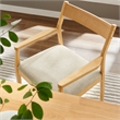 Solara Dining Armchairs Set of 2 in Natural Heathered Weave Beige