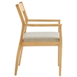 Solara Dining Armchairs Set of 2 in Natural Heathered Weave Beige