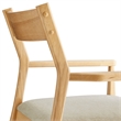 Solara Dining Armchairs Set of 2 in Natural Heathered Weave Beige