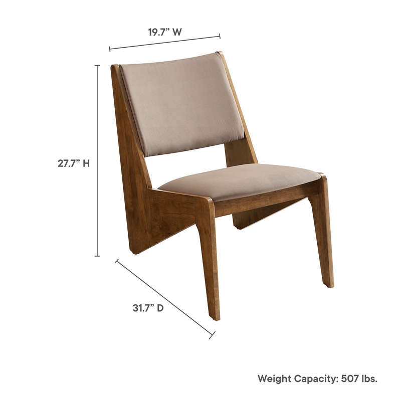 Rylina Accent Chairs Set of 2 in Walnut Brown