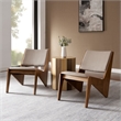 Rylina Accent Chairs Set of 2 in Walnut Brown