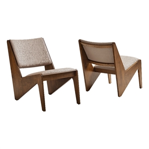 Rylina Accent Chairs Set of 2 in Walnut Brown
