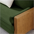 Kellan Loveseat in Walnut Moss Green