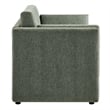 Modway Linden Upholstered Heathered Chenille Sofa in Eucalyptus