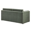 Modway Linden Upholstered Heathered Chenille Sofa in Eucalyptus