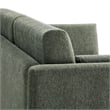 Modway Linden Upholstered Heathered Chenille Sofa in Eucalyptus