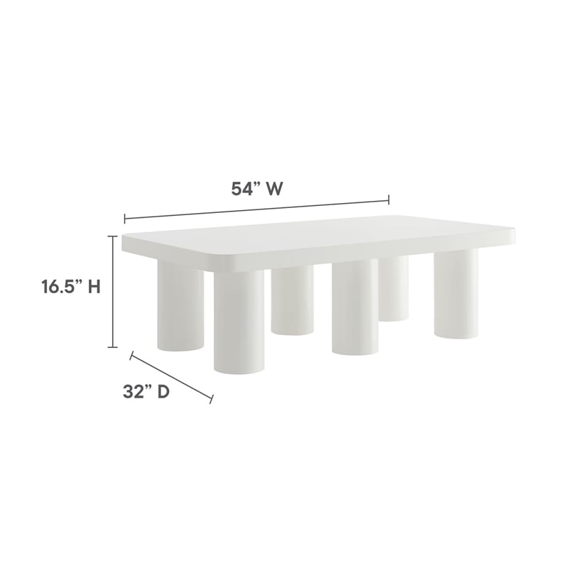 Cleo Coffee Table in White