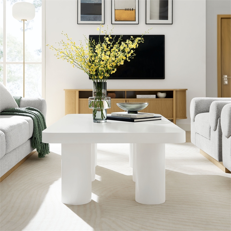 Cleo Coffee Table in White