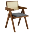 Thera Dining Armchairs Set of 2 in Walnut Black