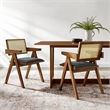 Thera Dining Armchairs Set of 2 in Walnut Black