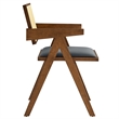 Thera Dining Armchairs Set of 2 in Walnut Black