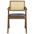 Thera Dining Armchairs Set of 2 in Walnut Black