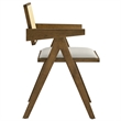 Thera Dining Armchairs Set of 2 in Weathered Oak Stone