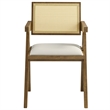 Thera Dining Armchairs Set of 2 in Weathered Oak Stone