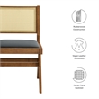 Thera Dining Side Chairs Set of 2 in Walnut Black