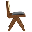 Thera Dining Side Chairs Set of 2 in Walnut Black