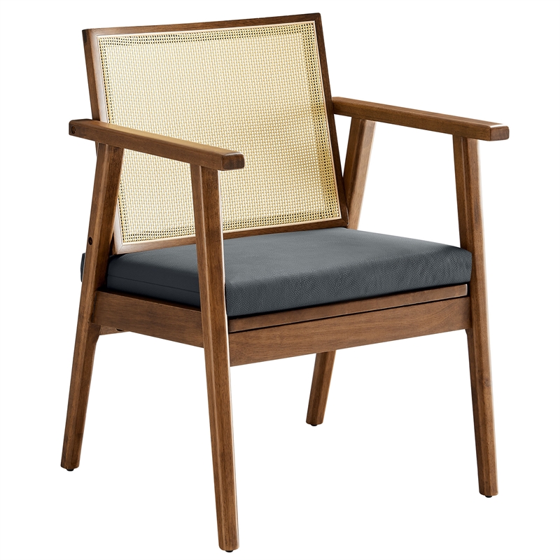 Thera Accent Armchairs Set of 2 in Walnut Black