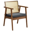 Thera Accent Armchairs Set of 2 in Walnut Black
