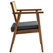 Thera Accent Armchairs Set of 2 in Walnut Black