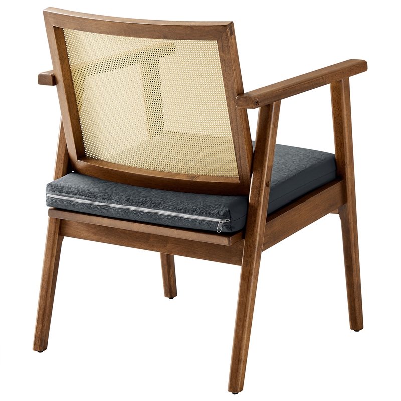 Thera Accent Armchairs Set of 2 in Walnut Black