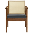 Thera Accent Armchairs Set of 2 in Walnut Black