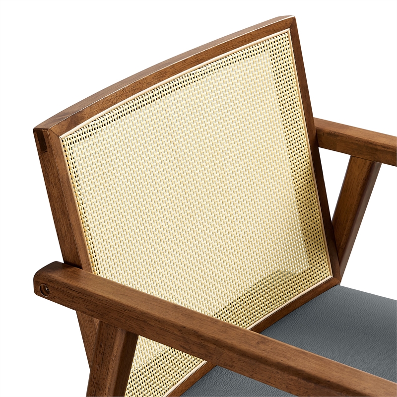 Thera Accent Armchairs Set of 2 in Walnut Black