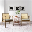 Thera Accent Armchairs Set of 2 in Weathered Oak Stone