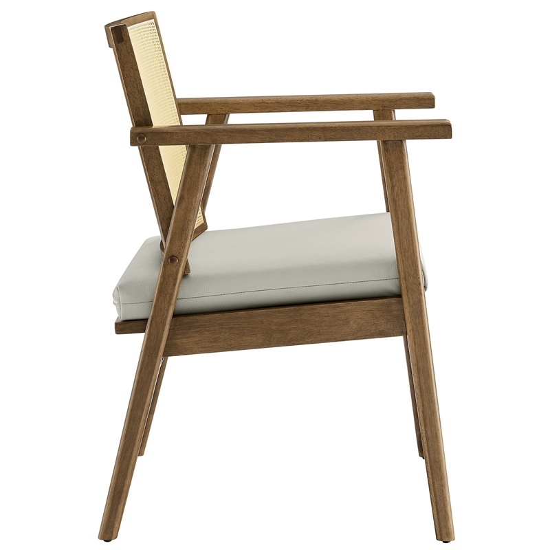 Thera Accent Armchairs Set of 2 in Weathered Oak Stone