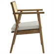 Thera Accent Armchairs Set of 2 in Weathered Oak Stone