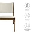 Rylina Accent Chairs Set of 2 in Weathered Oak Stone