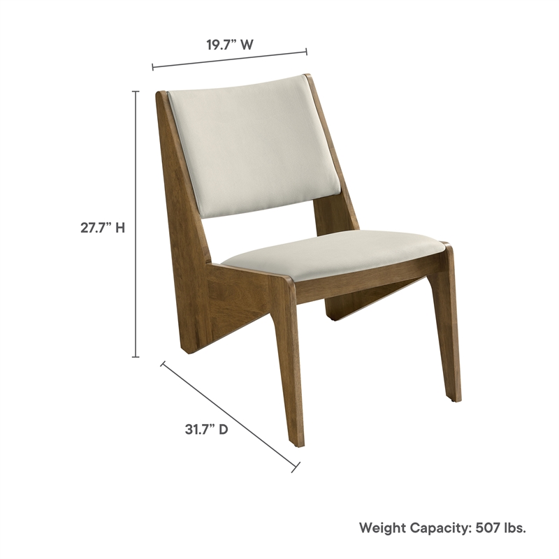 Rylina Accent Chairs Set of 2 in Weathered Oak Stone