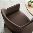 Talia Dining Armchair in Chocolate Brown