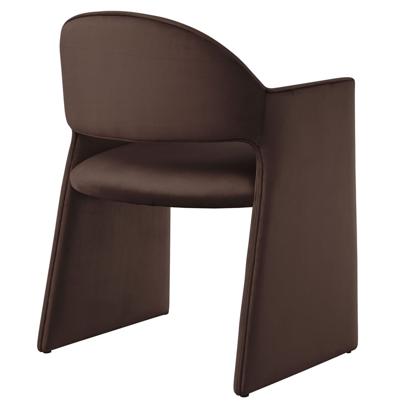 Talia Dining Armchair in Chocolate Brown