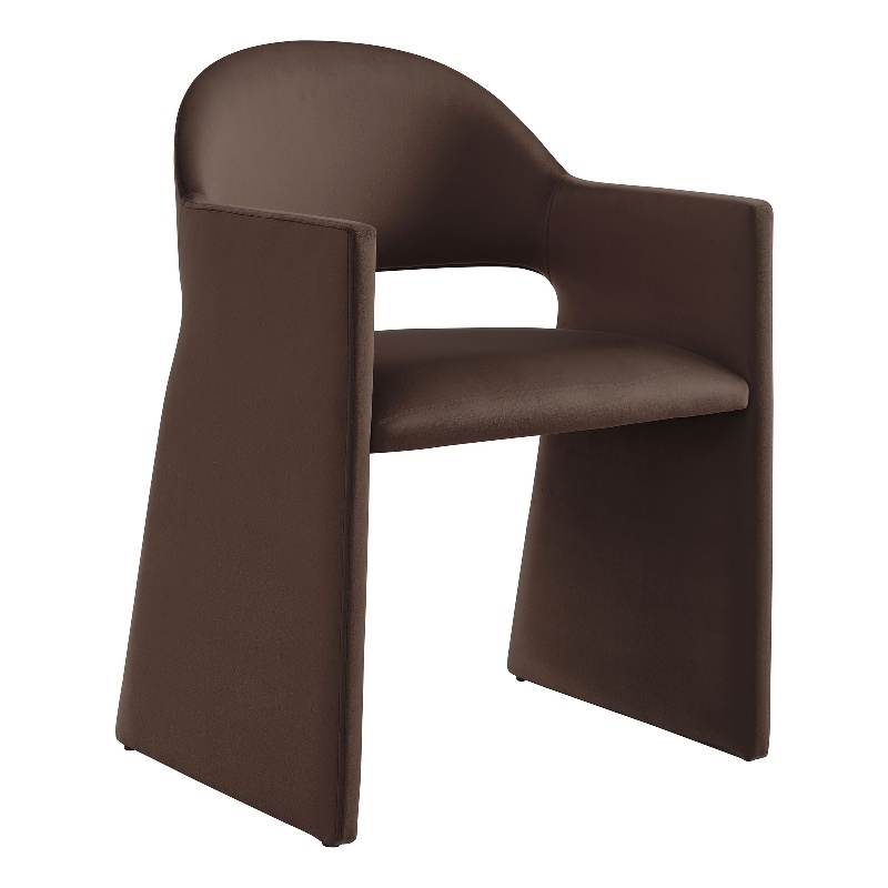 Talia Dining Armchair in Chocolate Brown