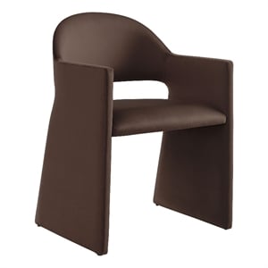 Talia Dining Armchair in Chocolate Brown