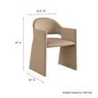 Talia Dining Armchair in Taupe