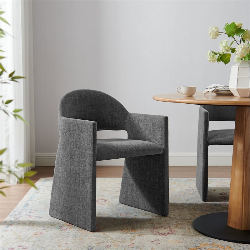 Talia Dining Armchair in Charcoal