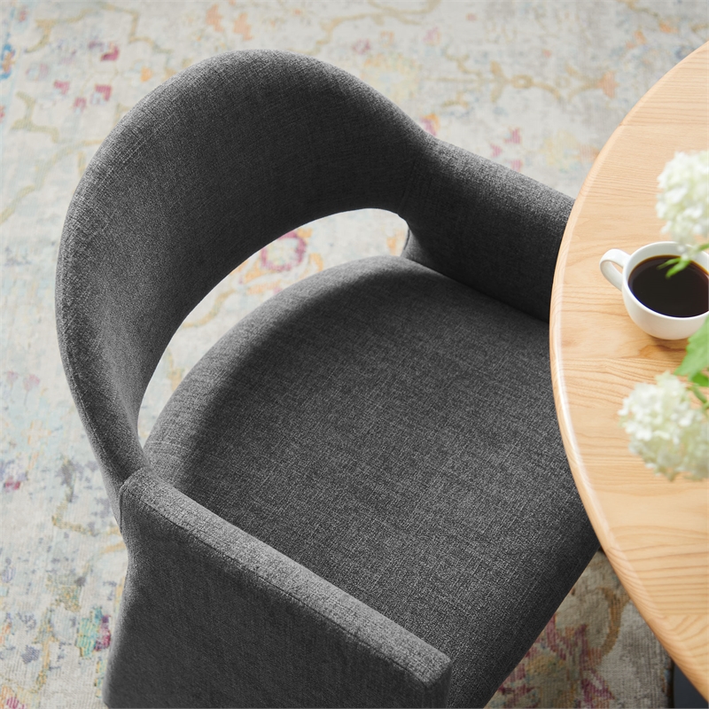 Talia Dining Armchair in Charcoal